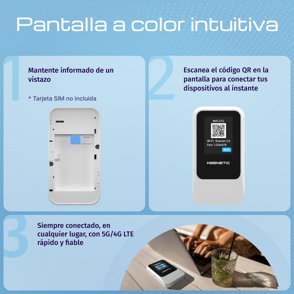 Keenetic Roamer 5G (KN-5210) Punto de Acceso móvil 5G con Wi-Fi 6