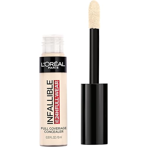 L'Oreal Paris Makeup Infallible Full Wear Waterproof Matte Concealer, Full Coverage, Porcelain, 0.33 fl. oz.