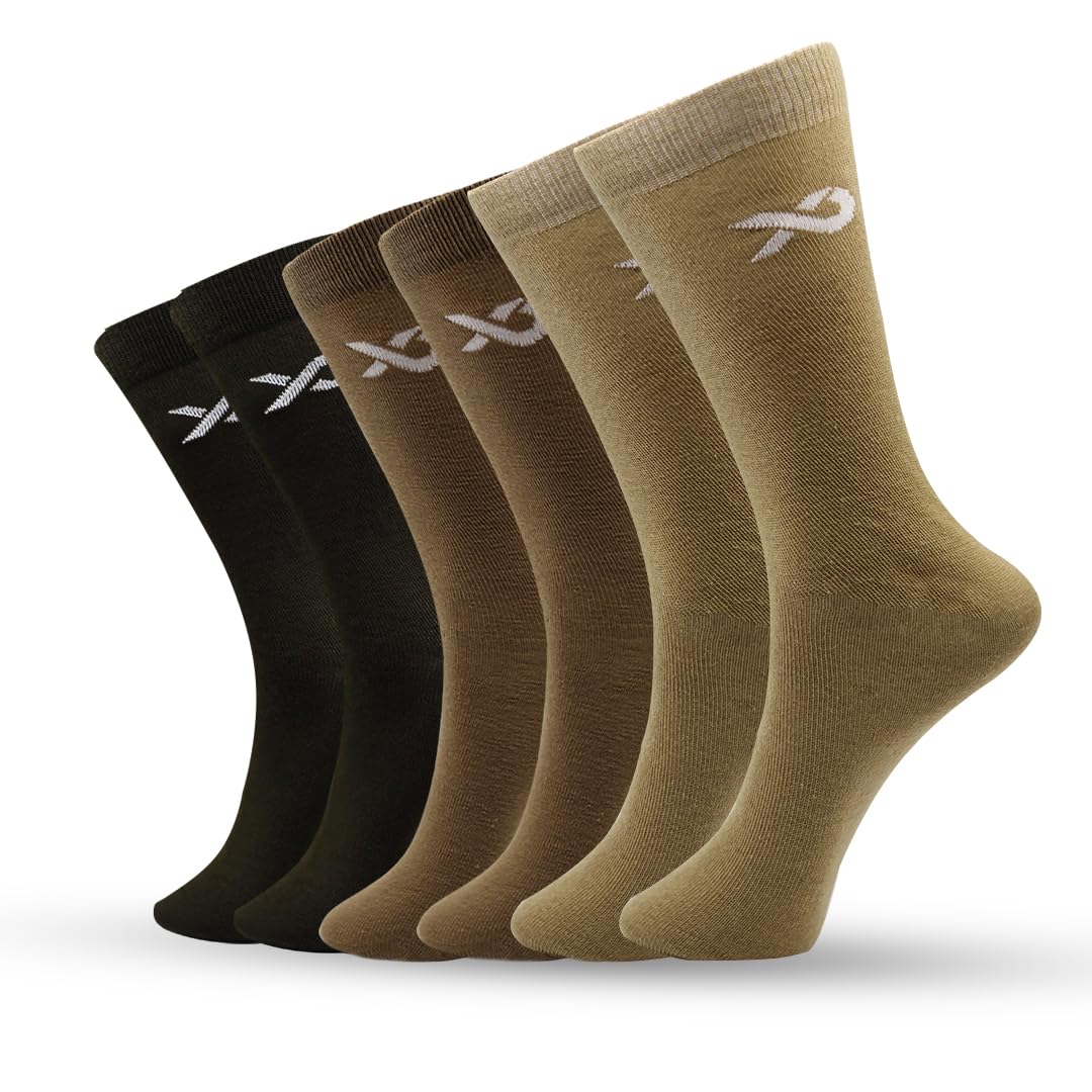 xjarvis Texas Army Men’s Cotton Calf-Length Formal Socks – Odour-Free, Breathable, Sweat-Absorbing Long Socks for Office– Soft & Comfortable – Multiple Pack Options-picture-6