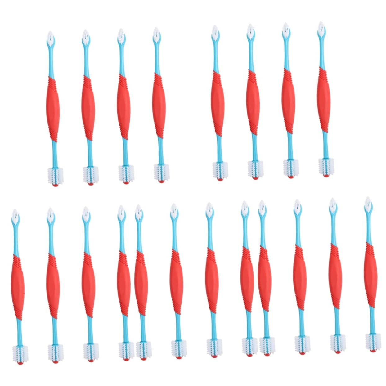 minkissy Lot de 20 brosses à dents en TPE pour animal domestique