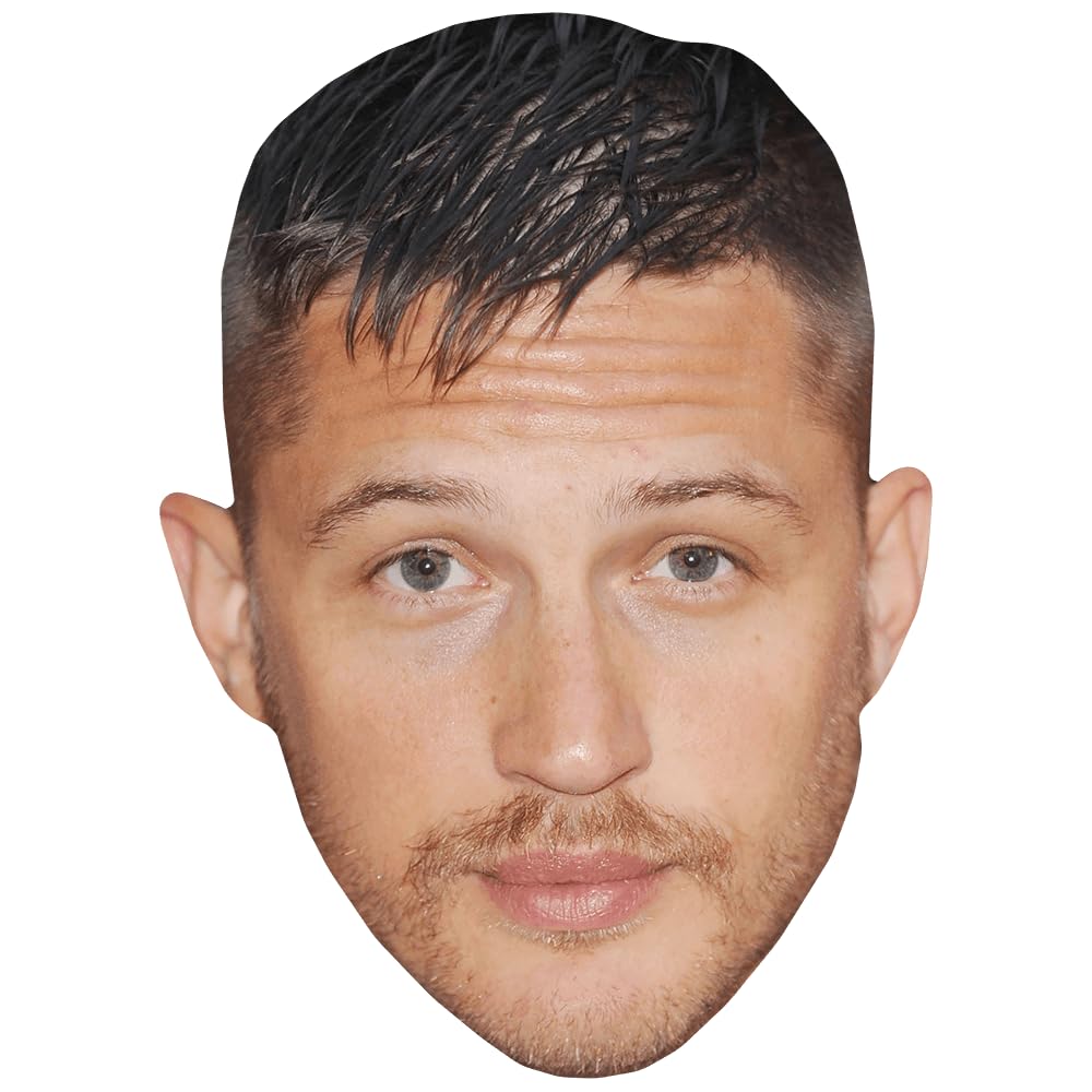 Celebrity Cutouts Lifelike Tom Hardy (Young) Celebrity Mask, Flat Card Face, Fancy Dress Mask
