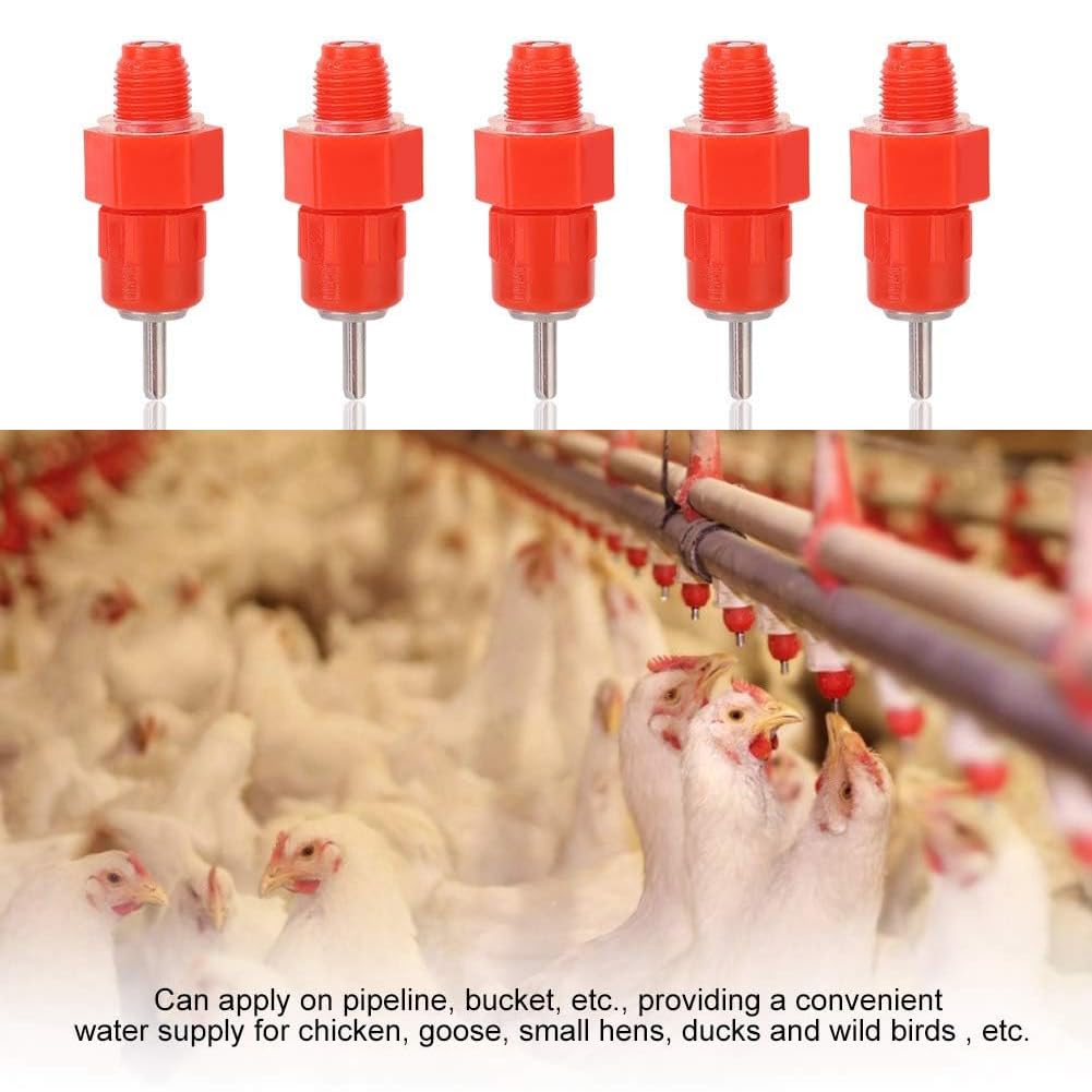 Bebedero automático para aves y gallinas, 10 unidades