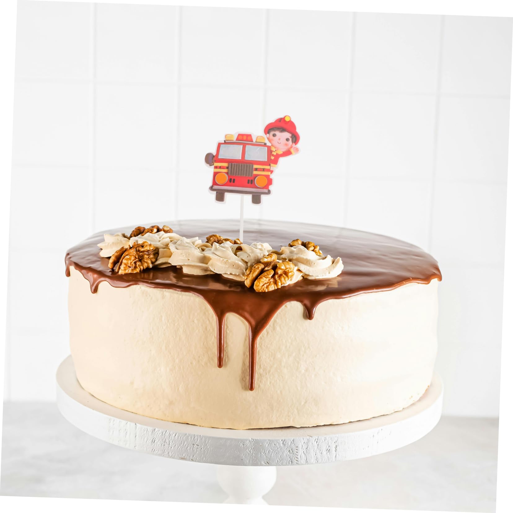 Amazon.co.jp: BRIGHTFUFU 消防士テーマのカップケーキトッパー EVA