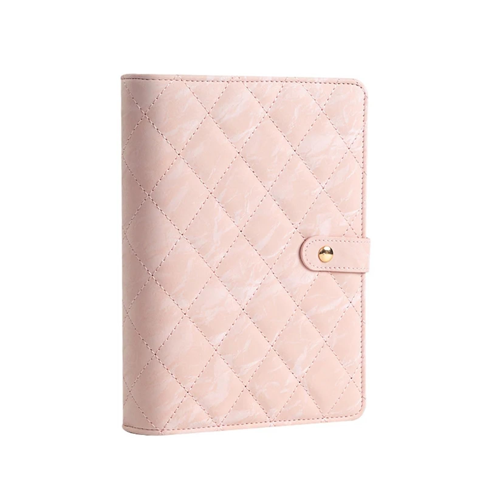 FDzkrtvm Transparent Jewelry Storage Book, PU Leather Jewelry Book Waffle Organizer With Transparent Loose Leaf Multicolor(Pink)