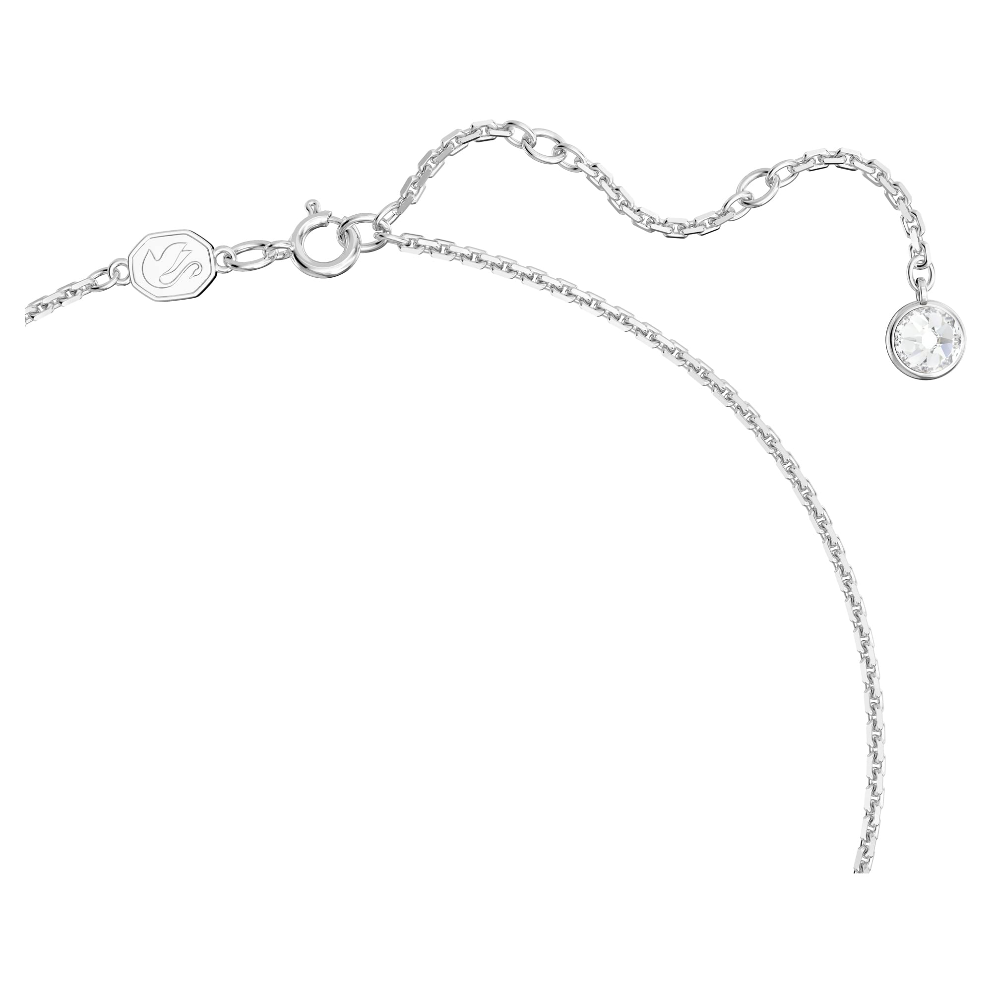 Women's Rhodium Plated Mixed Cuts Flower Pendant, Elegant Gift