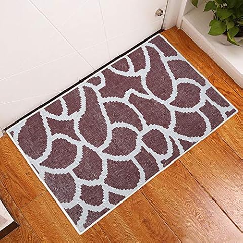 SUSSEXHOME Stone Collection 2 x 3 Foot Heavy Duty Low Pile Rug Runner - Ultra-Thin Non Slip Area Rug - Washable Cotton Indoor Rug for Front Door Foyer Rug for Entryway Cover