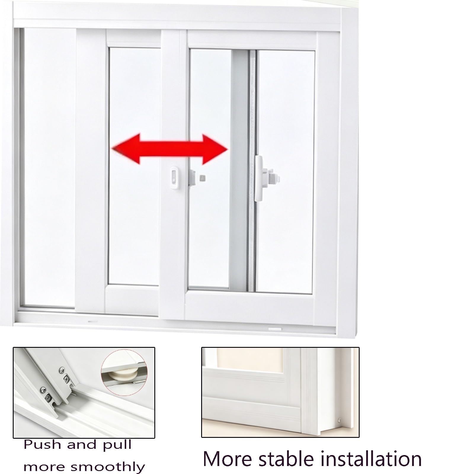 Ventana Corrediza Horizontal Pequeña For Baño,Reemplazo De Ventana De Baño