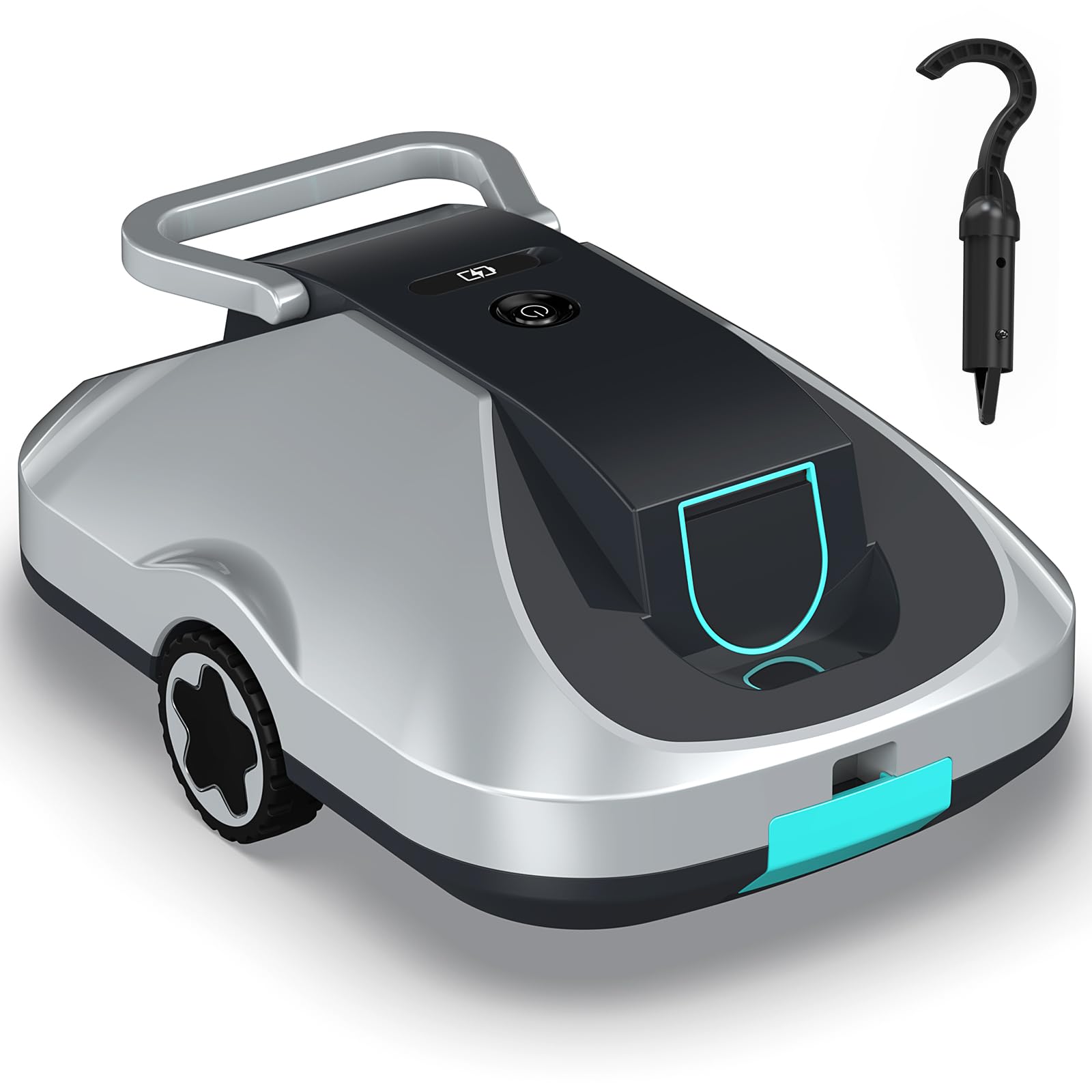 Poolroboter Akku, kabelloser Pool-Saugroboter, 200Min Laufzeit, Intelligente Navigation, Selbsteinparkfunktion und ultrafeine Filterung, kompakt und tragbar Poolreiniger ohne kabel für Pools 232m²