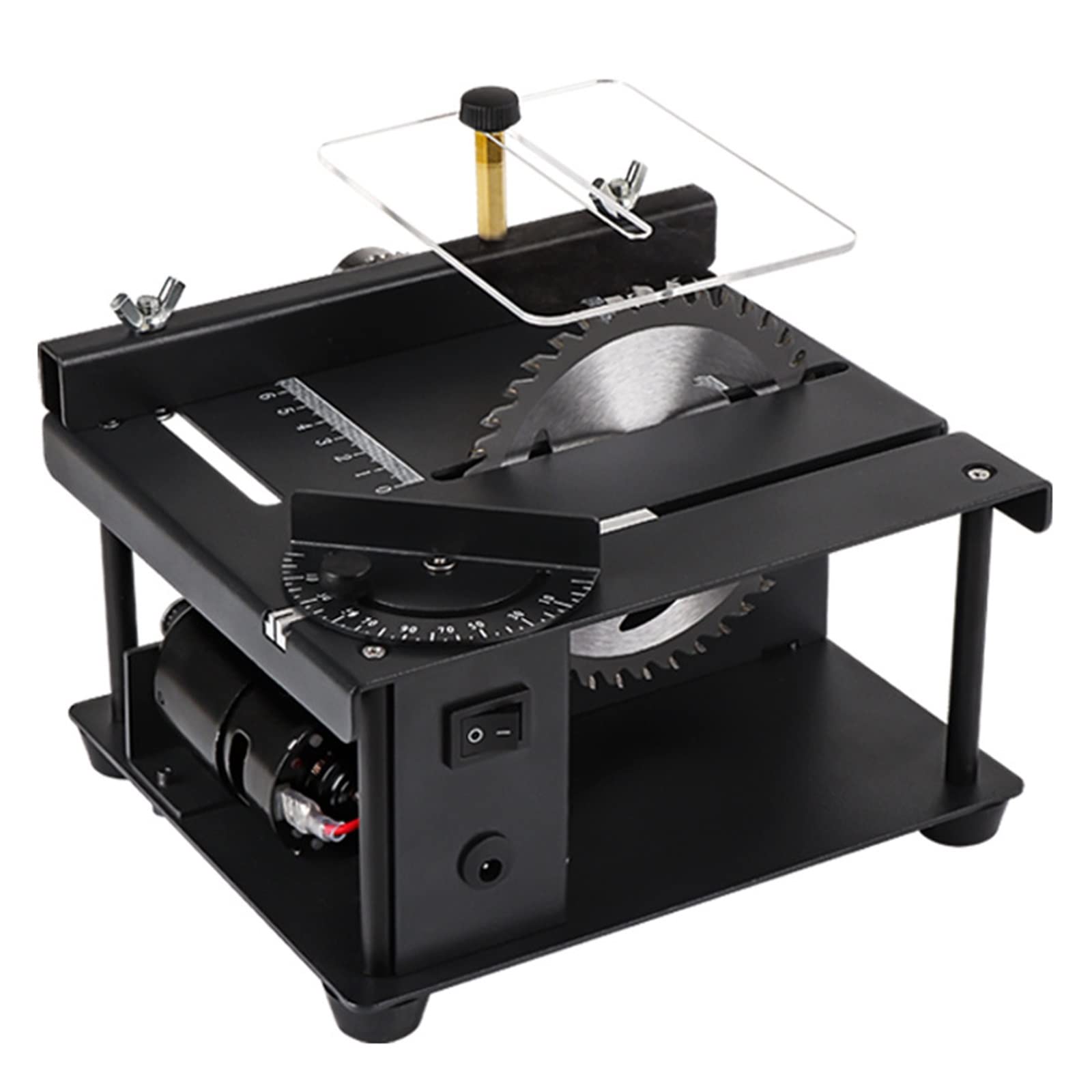 12-24V 200W piła stołowa Mini pulpit elektryczna prędkość kątowa regulowane ostrze do drewna plastik akrylowy(A Standard)