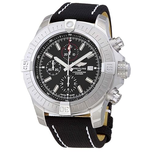 Super Avenger Chronograph Automatic Chronometer Black Dial Men's Watch A13375101B1X2