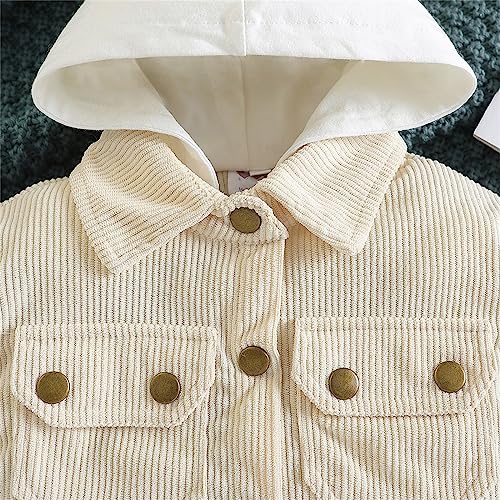 Toddler Cartoon Jacket Toddler Boys Girls Shirt Hooded Jacket Long Sleeved Children's Lapel Button Jacket2