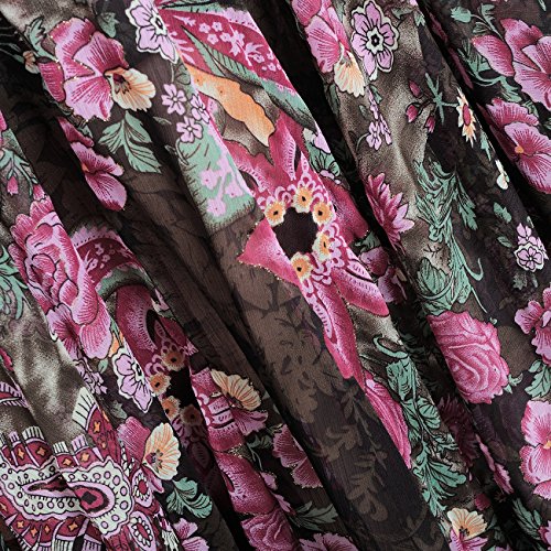 Royal Smeela Women's Belly Dance Skirt Ats Voile Maxi Full Flamenco Skirts Tribal Bellydance Chiffon Bohemian Dress 360 Degrees One Size #TOP2