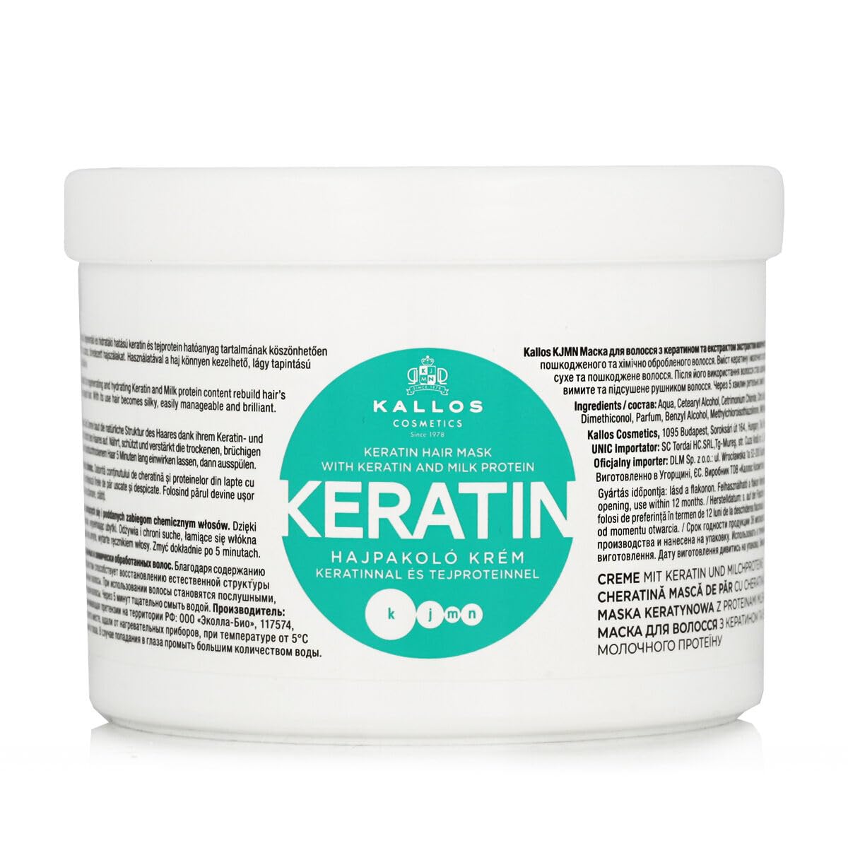 Kallos Keratin Regenerierende Haarmaske + Produktbeschreibung