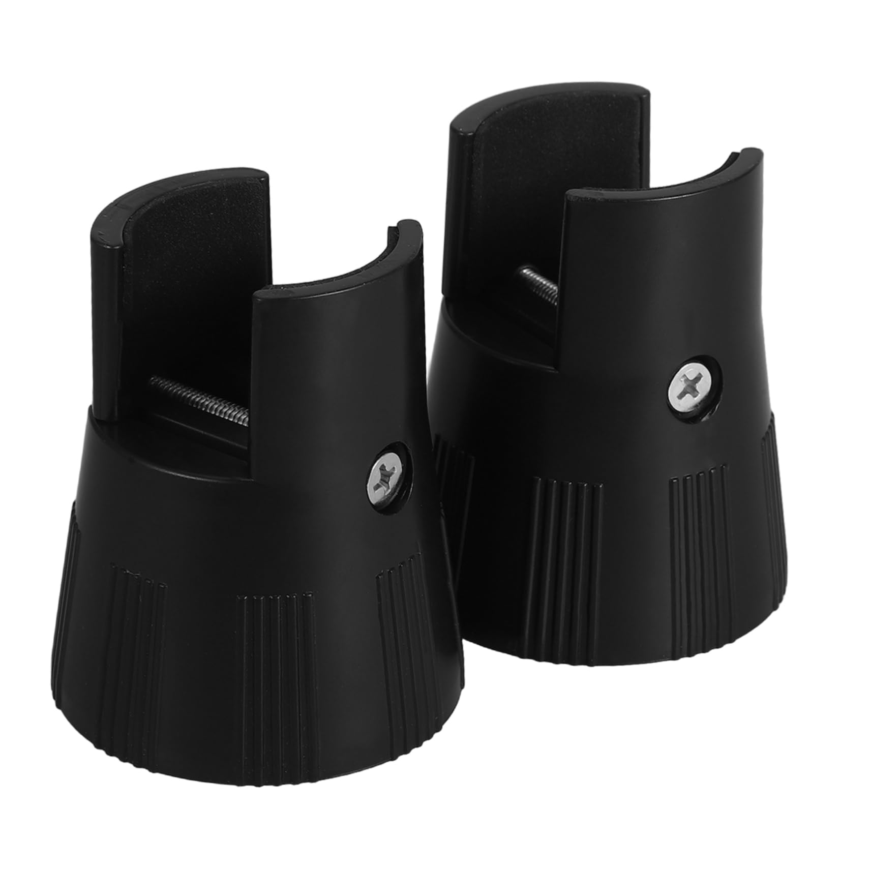 VILLCASE 2pcs Adjustable Furniture Risers for Tables and Chairs Non-Slip Floor Protectors Elegant Design Compatible Various Leg for Home and Office Use