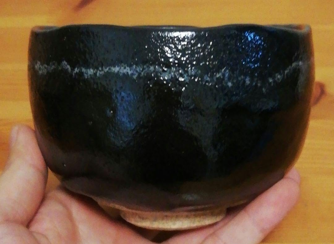 [茶道具] 楽入造　黒楽茶碗 (共箱) ○ 黒楽数印茶碗 川崎和楽造 共箱 : 茶道具商 越中屋 - 通販