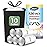 Teivio Drawstring Trash Bags-10 Gallon 120 Counts Medium Kitchen Garbage Bags fit 30-35 Liter Garbage Bin, Large Trash Can Liners for HomeOffice, Light Residential Waste Outdoor Lawn Bags, White
