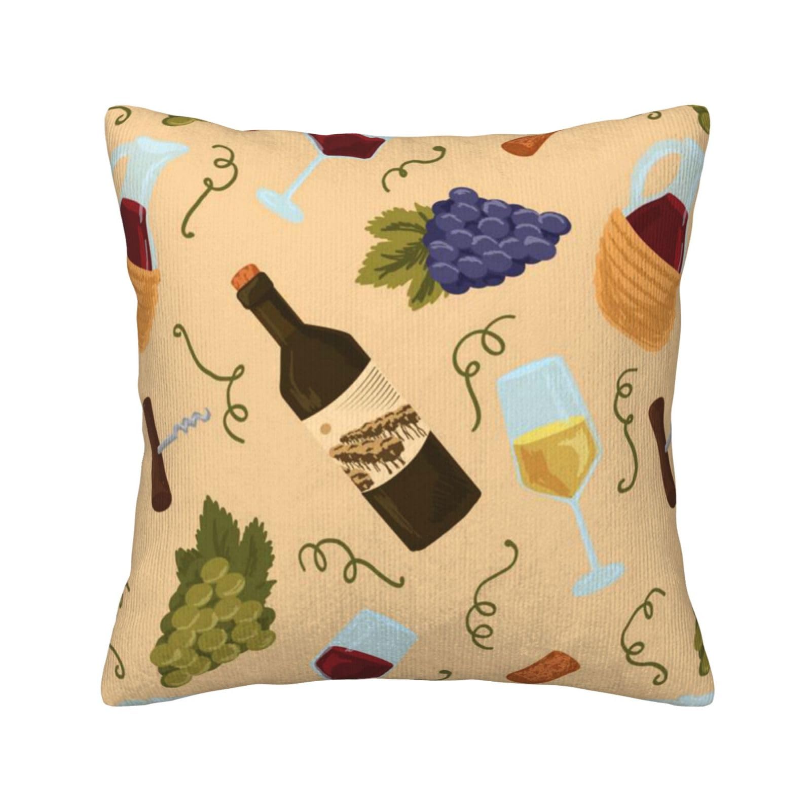 Housses de coussin en velours côtelé vin rouge pour canapé chic