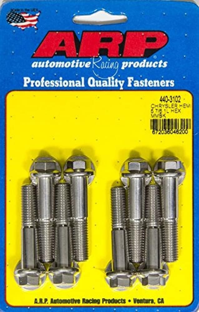 ARP 4403102 Motor Mount Bolt Kit (6pt Mopar 5.7/6.1L Hemi