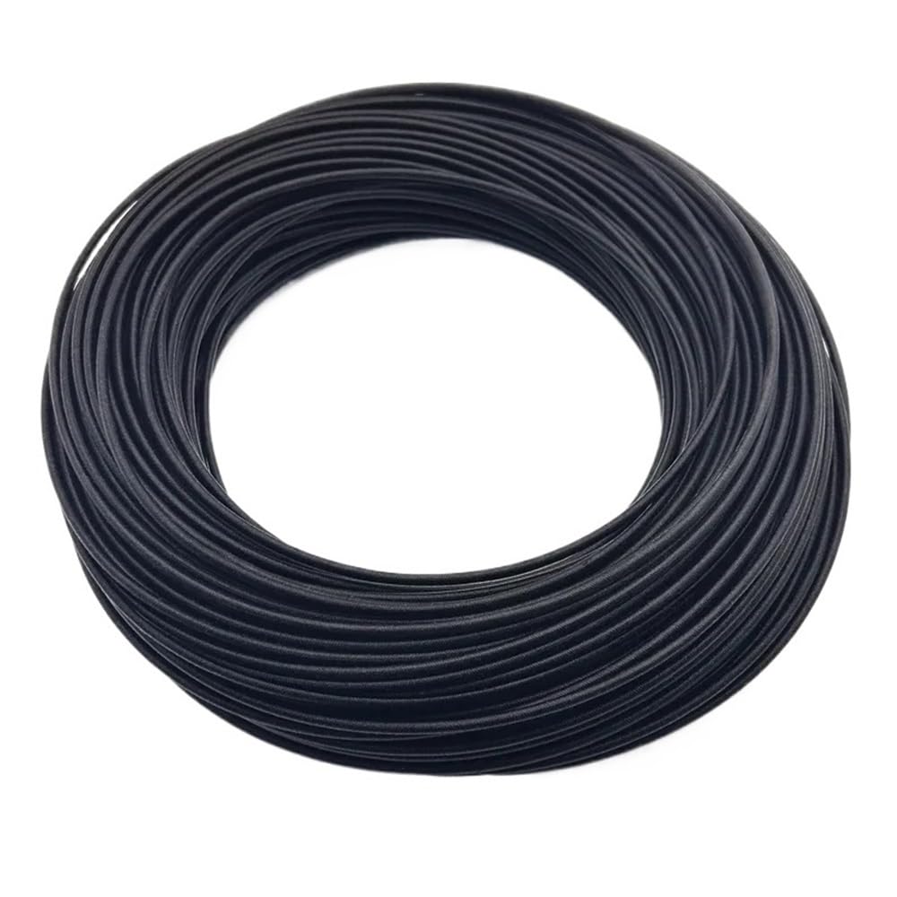 LOMNCHSG Wire Insulation Braid Fire Sleeve, Fiberglass Flexible Tube Braided Sleeve Silicone Resin High Temp Multicolor Multiple Sizes(Black,1MM*2M)