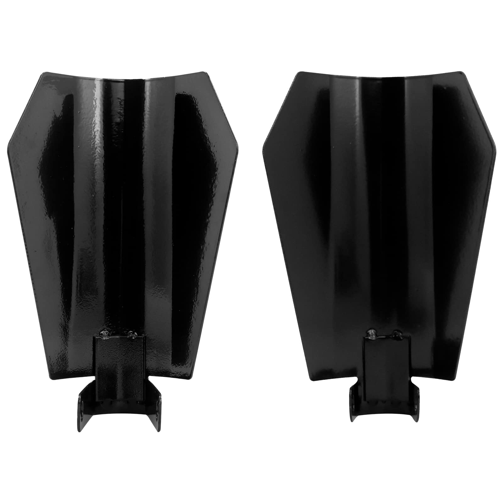 Ochraniacze na dłonie motocyklowe, duże osłony dłoni o szlifie trumny, pasują do Harley Touring Street Glide Road King, Electra Glide, Bagger, jasnoczarny, 1 para