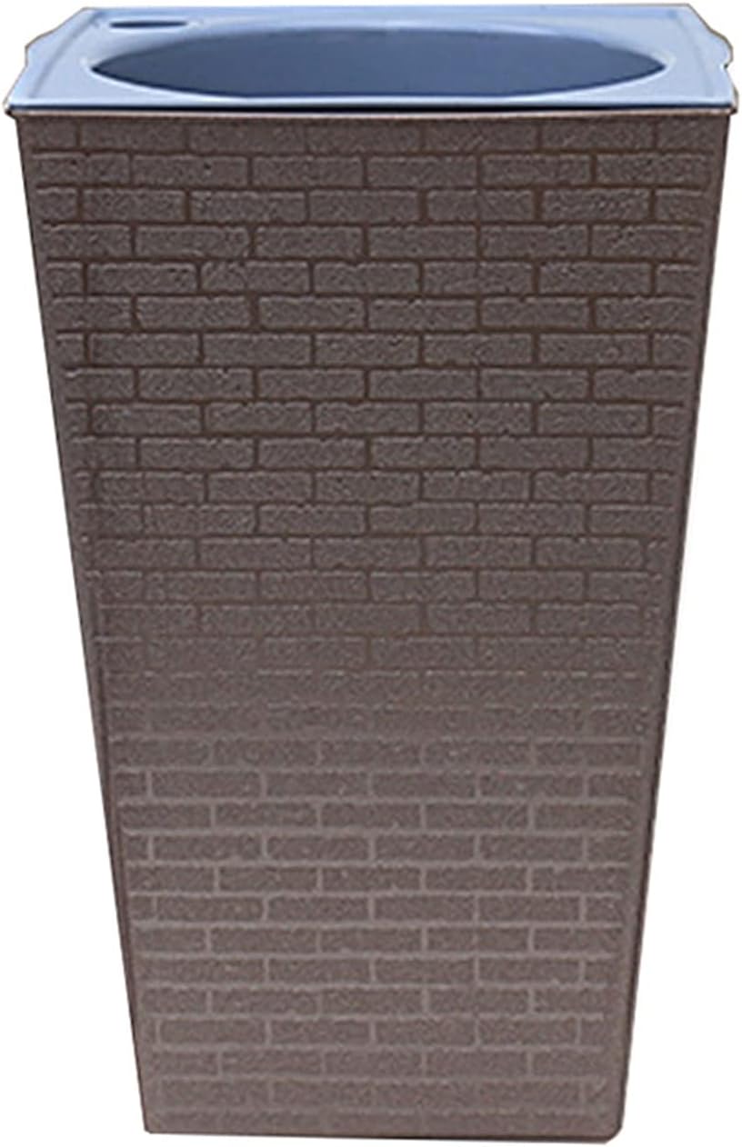 YUXI8541NO Maceta Jardinera Patrón de ladrillo Flowerpot imitación Flor de macetas y Tipo Alto para jardinería Plantas en Maceta al Aire Libre Macetero (Color : Coppery, Sheet Size : Large)