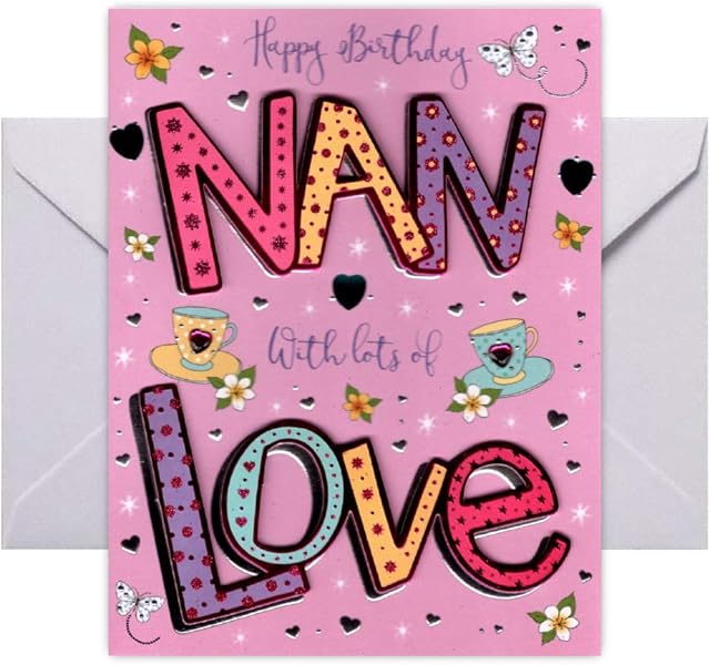 Happy Birthday Nan Greeting Card | Nan Birthday Card