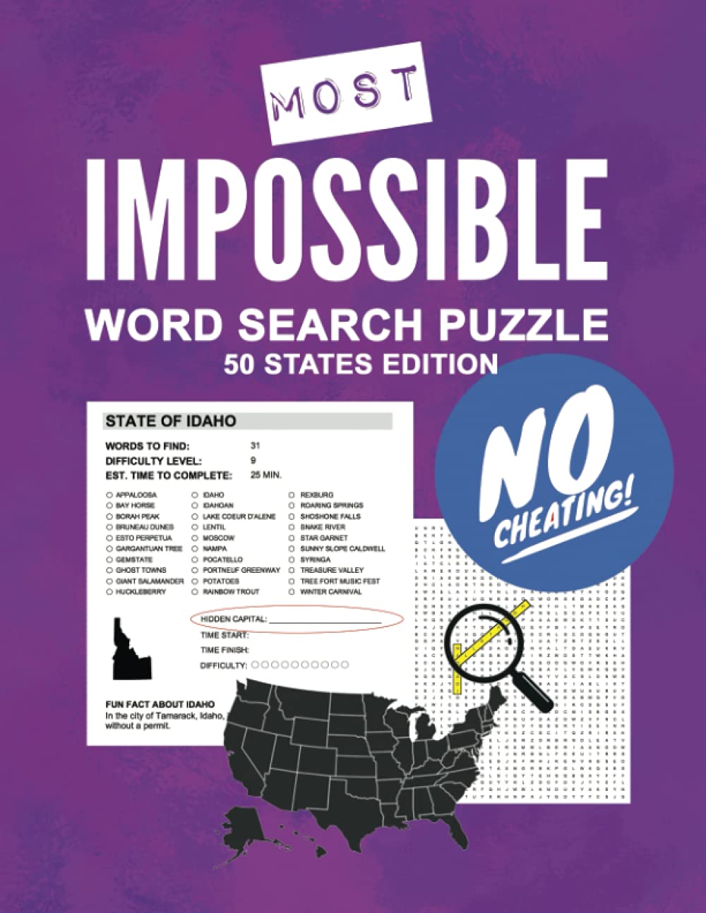 Most Impossible Word Search Puzzle: 50 States Edition: Most Impossible ...