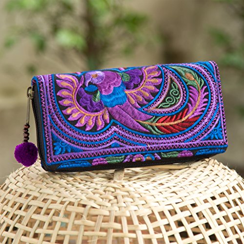 Changnoi One of a Kind Hmong Hill Tribe Handmade Embroidered Wallet Changnoi One of a Kind Hmong Hill Tribe Handmade Embroidered Wallet
