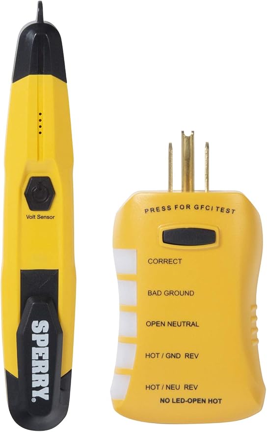 Sperry Instruments ESK2 NonContact Voltage Detector and GFCI Outlet