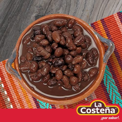 La Costeña Whole Black Beans - Ready-to-Eat Canned Black Beans for Mexican Food, Vegetarian Chili Ingredients, Frijoles Negros, Hummus, Dips, Burgers & Burritos - 19.75oz, 1 Pack Bulk Canned Food