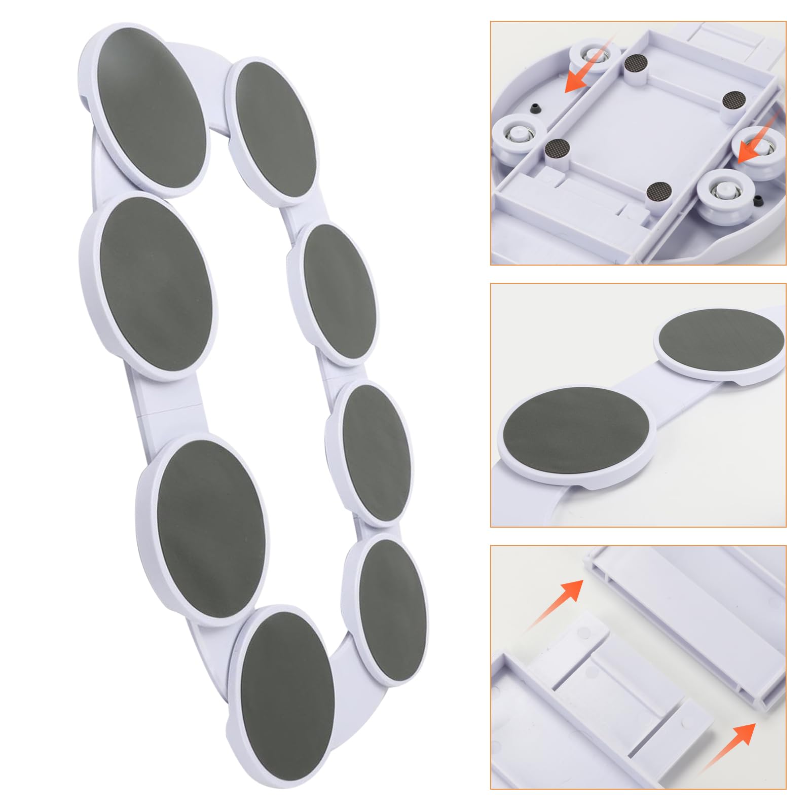 Tocadiscos expandible, bandeja giratoria de 360° para mesas de comedor, ideal para mesas rectangulares y rectangulares, perfecta para tazas de alimentos, fiestas y reuniones
