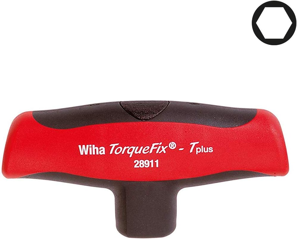 Wiha 289110800" Torque Fix T Plus QG Screwdriver, Black/Red, 8 N m