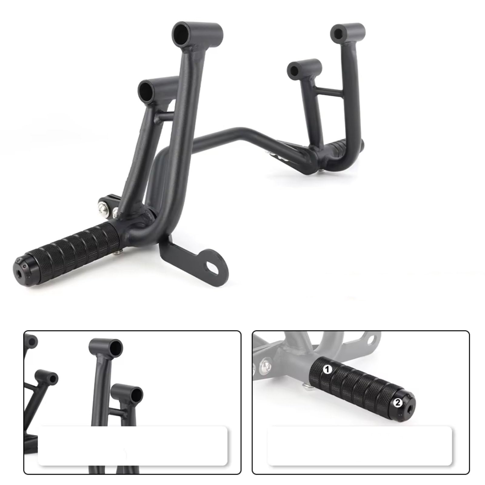 Barra Protección Lateral Compatible Con Yamaha Para MT-03 2020-2024 Motocicleta Stunt Sub Cage Clavijas Pie Traseras Para Pasajero Barra Choque Protector Motor