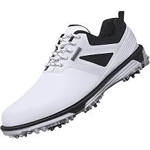 Men's Golf Shoes Fixed Spikeless Waterproof for Outdoor Indoor