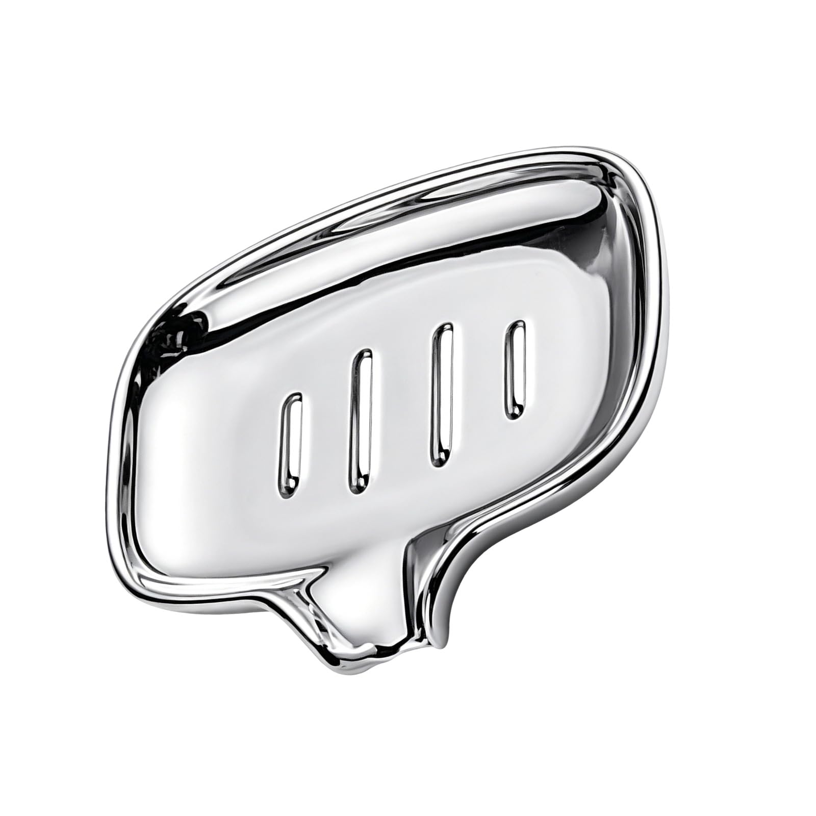 Buxuaaaa Silver Ceramics Soap Dishes Creative Draining Soap Storage Rack Drain Soaps Holder For Faster Drying And Less Mess Dishes Dispenser