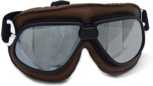 evomosa Gafas de motocicleta estilo piloto vintage Cruiser Scooter gafas de arena al aire libre gafas de bicicleta Racer Cruiser Touring