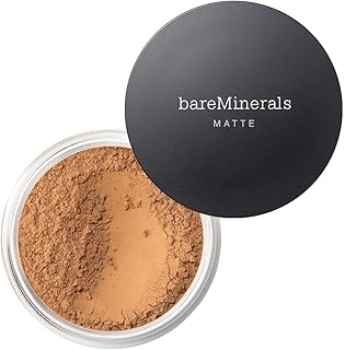 bareMinerals Original Matte Loose Powder Foundation SPF 15, Clean Mineral Powder Face Makeup, Sheer-to-Full Coverage, Reduces Shine, Talc-Free, Non-Comedogenic, Vegan