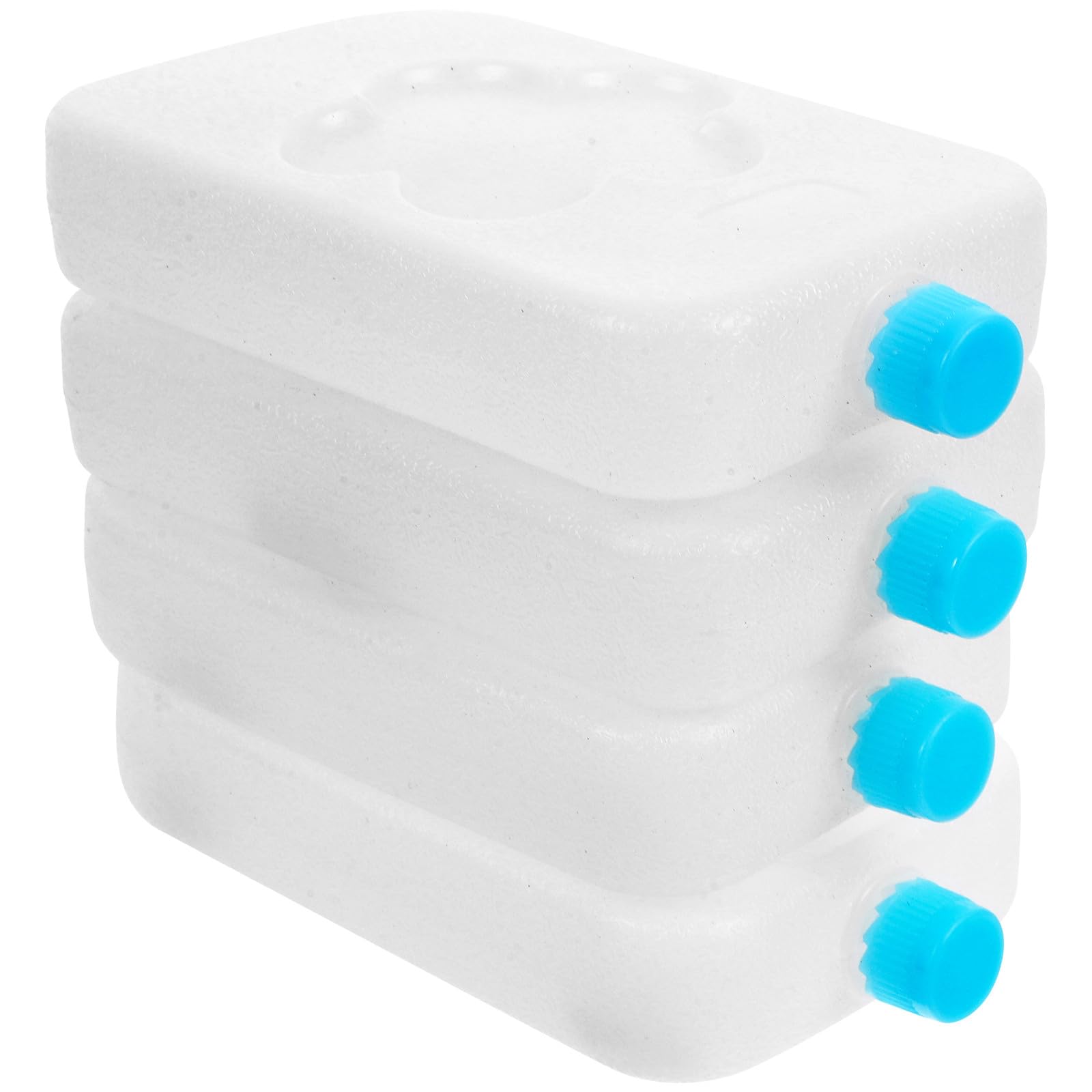 TOYANDONA 4 Pack Freezer Blocks for Cooler Bags, Reusable Ice Blocks with Lid, Mini Air Cooler Ice Crystal Packs - Fast & Quiet Operation - Perfect for Home, Office, Dormitory Use (white)