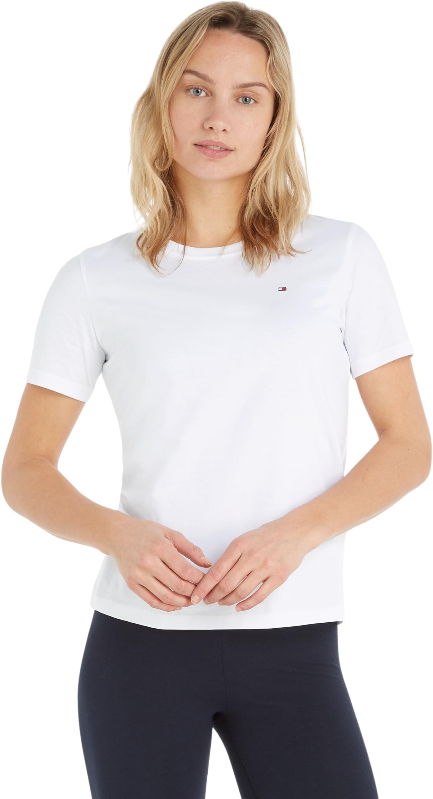 Tommy Hilfiger Moderno Regular C-nk SS S-S para Mujer