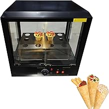 TXMACHINE Electric Pizza Cone Machine Ice Cream Cone Making Machine Rotary Pizza Cone Oven 4 cones molds Pizza Machine 12 ...