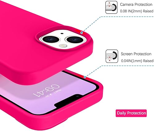 Miniatura 5 de BENTOBEN Funda para iPhone 14 Plus, iPhone 14 Plus, para mujeres y hombres, ajuste delgado, silicona líquida, gel suave, antiarañazos, a prueba de