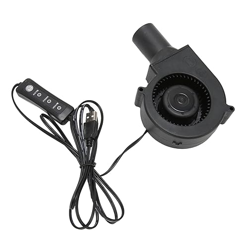 Miniatura 9 de Ventilador USB de 3.8 pulgadas, modo de 3 velocidades, DC 5V, sin escobillas, 3800 RPM, 22 CFM, para impresora 3D de electrónica de PC, amplia