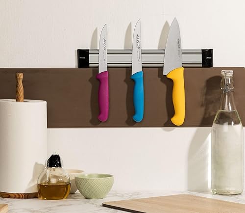 Miniatura 3 de Arcos Estante magnético hecho de PVC, acero y ABS 11.811 x 1.772 in (12x2 pulgadas) color gris y negro