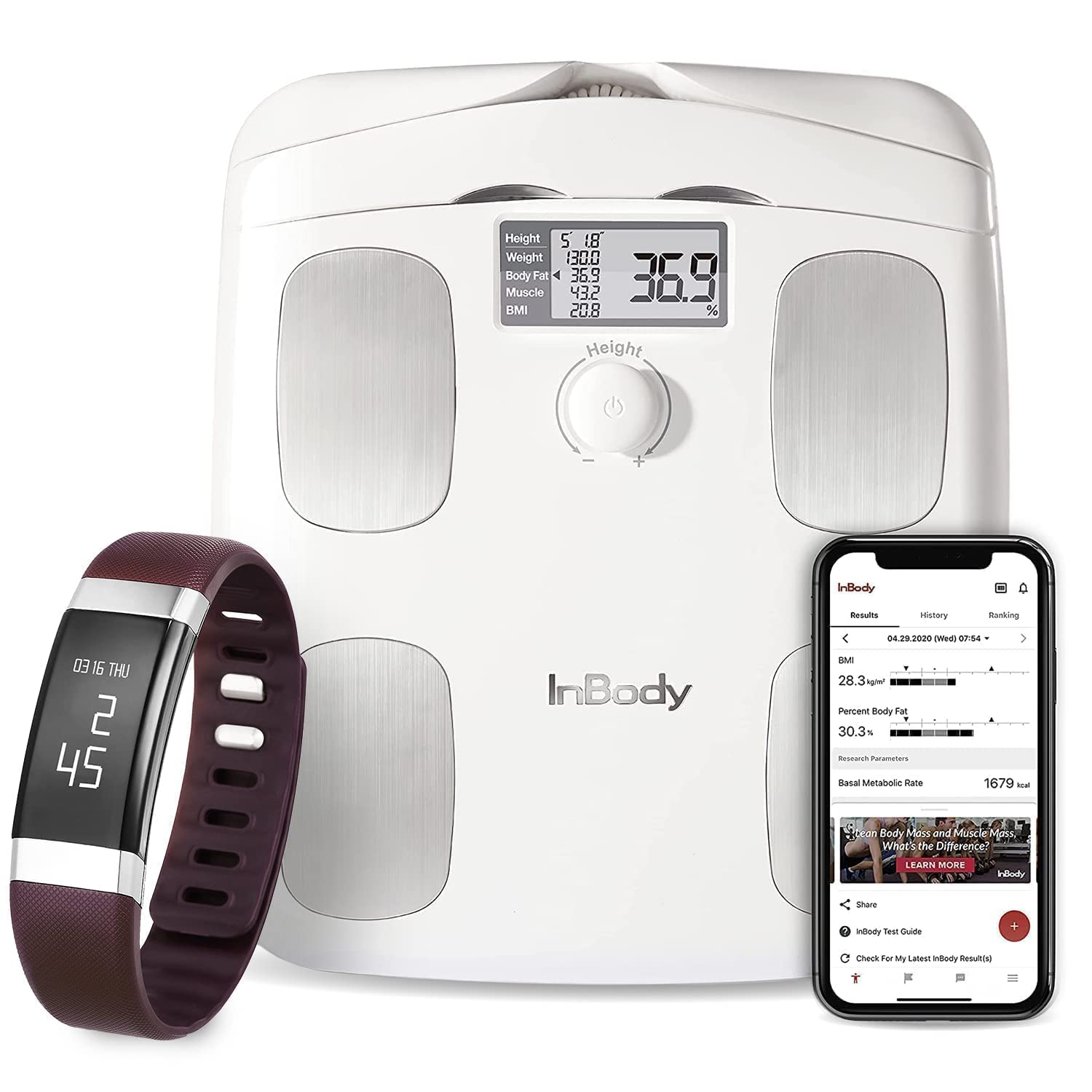 Buy InBody Bundle H20B Smart Full Body Composition Analyzer Scale