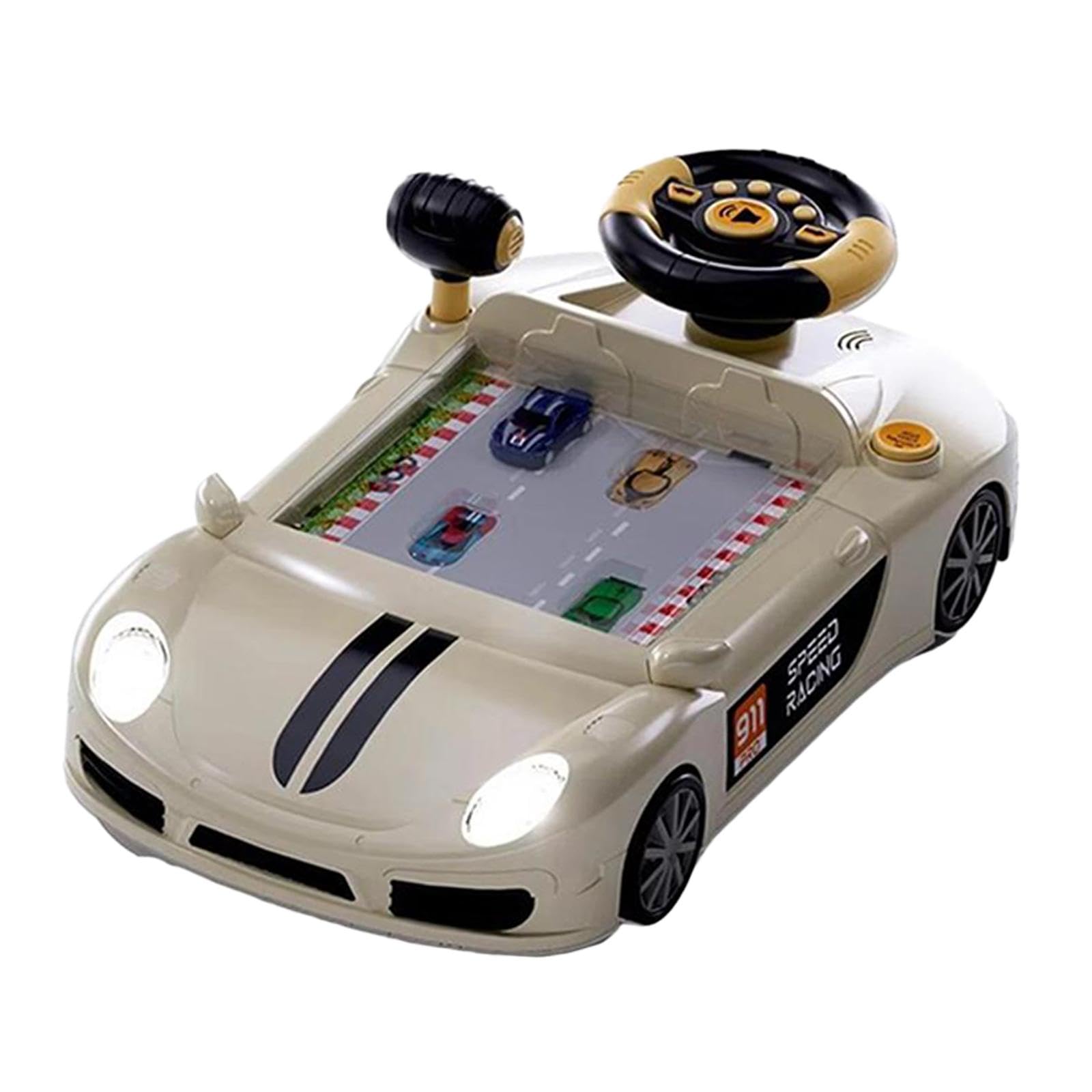 Volante Da Gioco Elettrico per, Età 3+, bianco, Taglia unica