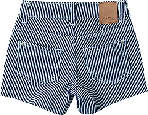 Shorts comfort estampado, Malwee Kids, Meninas, Azul Marinho, 6