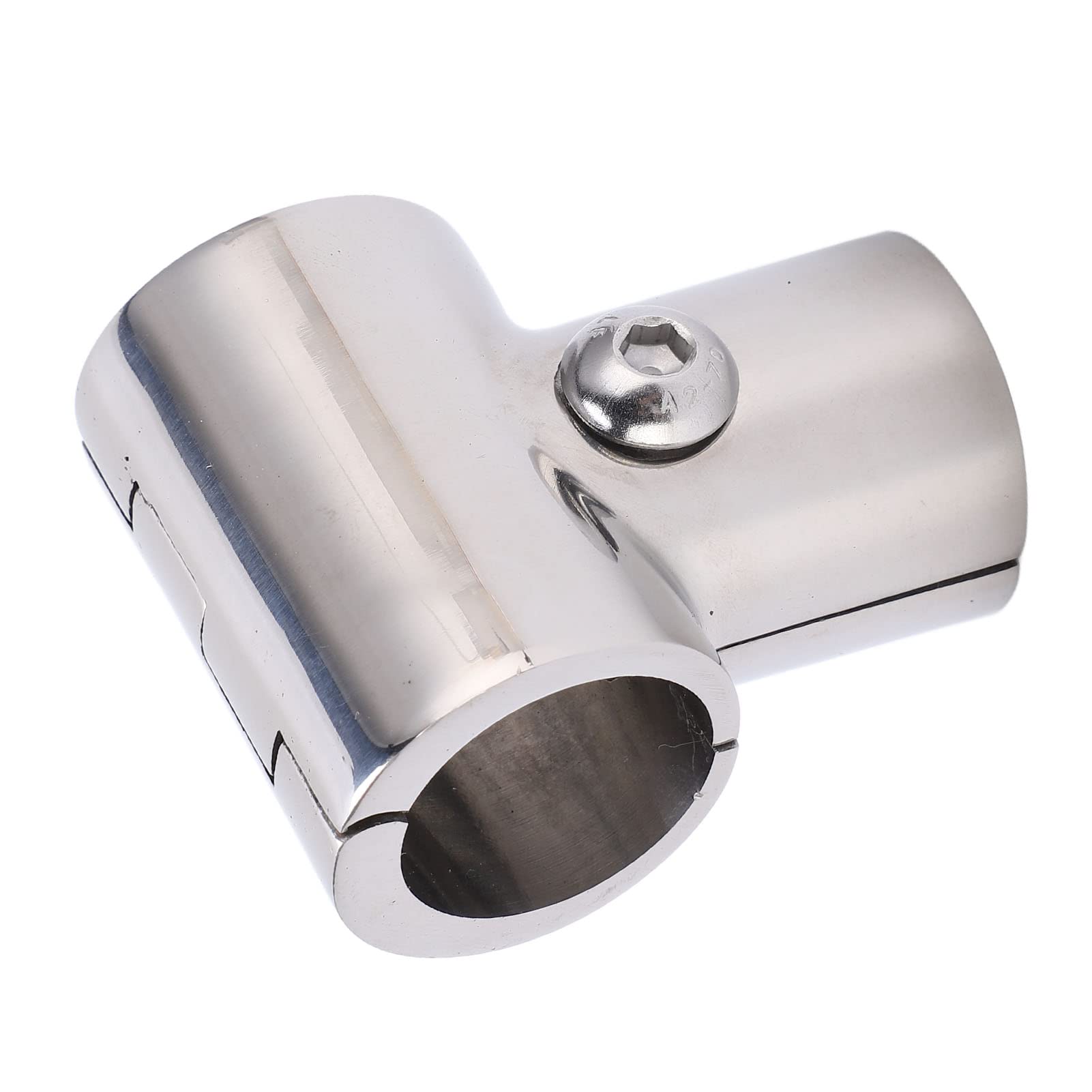 90° T Tee Tube Pipe Connector - 1 Inch / 25.4mm Separable Stainless Steel Hand Rail Fitting For Boat Yacht (Polished) - View #5