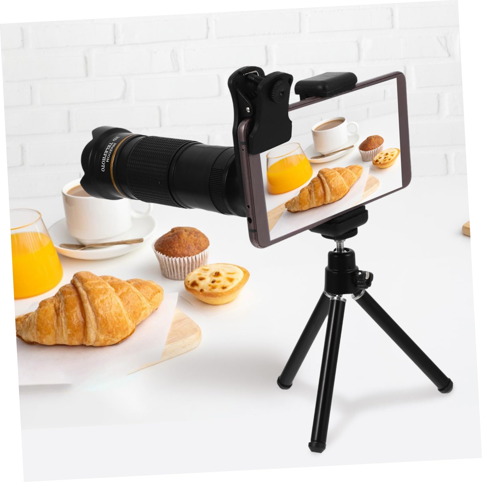 32x Teleskopowy Obiektyw Telefonu Metalowy Zewnętrzny Obiektyw Aparatu Do Smartfona Klips Statywowy Do Gier Koncerty Fotografia Podróżnicza