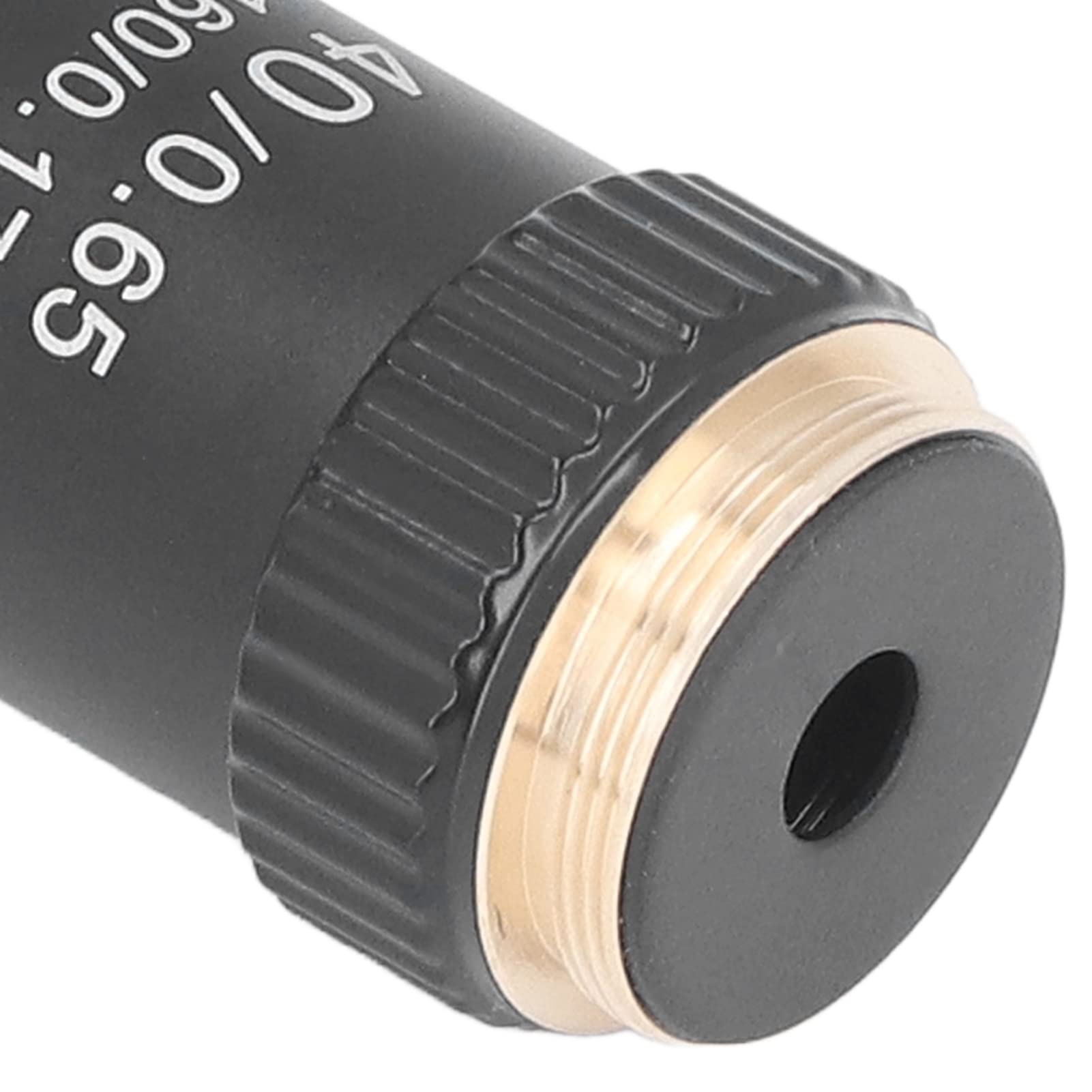 Achromatic Microscope Objective 40X High Magnification 20.2mm Thread Standard RMS Black 195 Achromatic Microscope Objective
