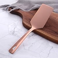 Vista 2 de BuyGo - Pala de pizza de oro rosa Lasaña, utensilios de cocina de acero inoxidable, pulido de espejo y apto para lavavajillas